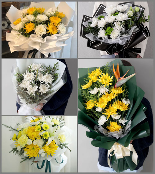 安徽宿州市萧县张庄寨镇杭子村白事花束代送